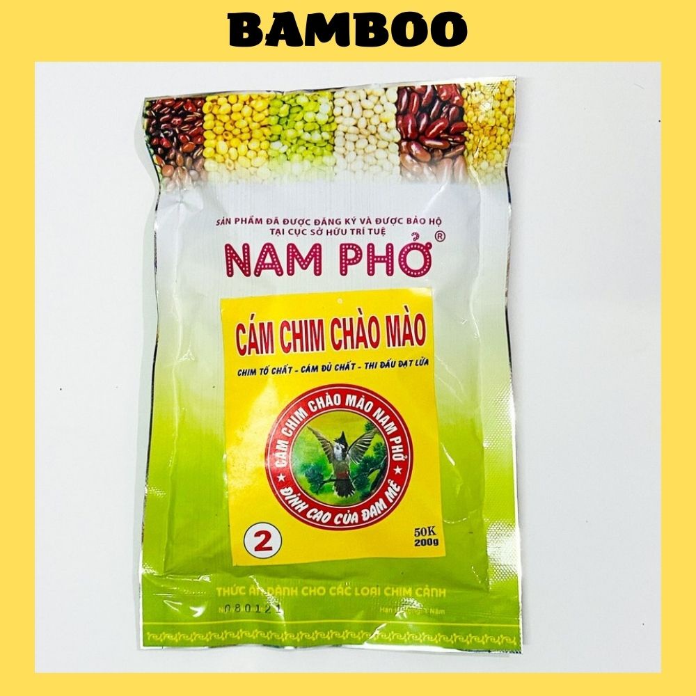 Cám chim chào mào số 2 Nam Phở cao cấp 200g - Cám mào số 2 Nam Phở giá rẻ