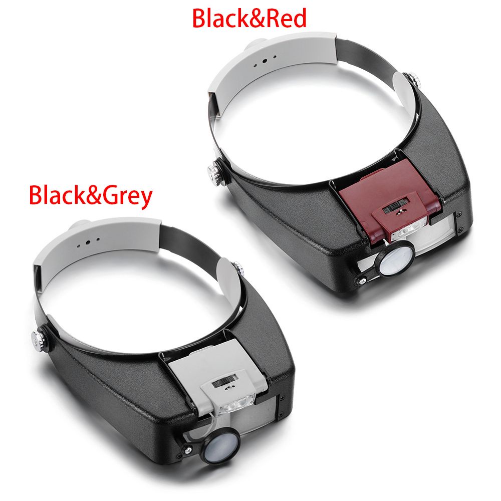 Kính Lúp Đeo Đầu Có Đèn LED Dùng Sửa Chữa Trang Sức Tiện Dụng