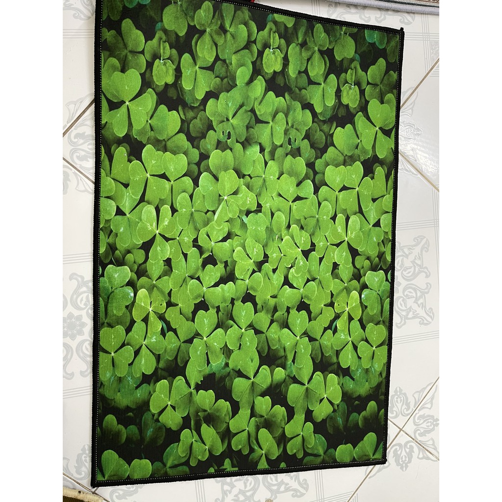 THẢM LAU CHÂN 3D ĐẾ CAO SU CHỐNG TRƠN TRƯỢT 40x60CM