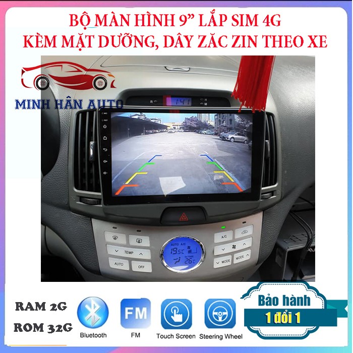 Bộ màn hình lắp sim 4G cho xe HYUNDAI AVANTE,RAM 2G,ROM 32G-đầu dvd ô tô,ban camera hanh trinh oto | BigBuy360 - bigbuy360.vn