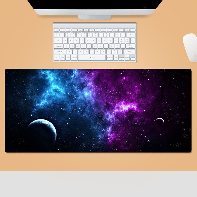 Miếng Lót Chuột Họa Tiết Vũ Trụ Hoạt Hình Cỡ Lớn Thiết Kế Độc Đáo