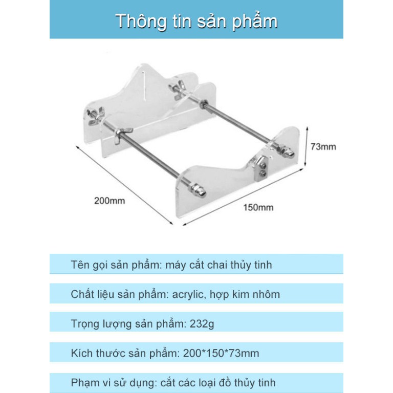 Máy cắt chai thủy tinh DIY - Home and Garden