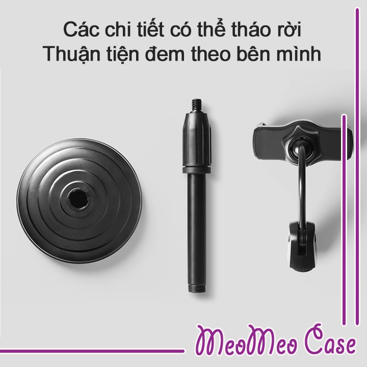 Giá đỡ điện thoại livestream Xoay 360 độ, điều chỉnh độ cao·chân đế Siêu chắc - xem phim, chụp hình, quay video,...