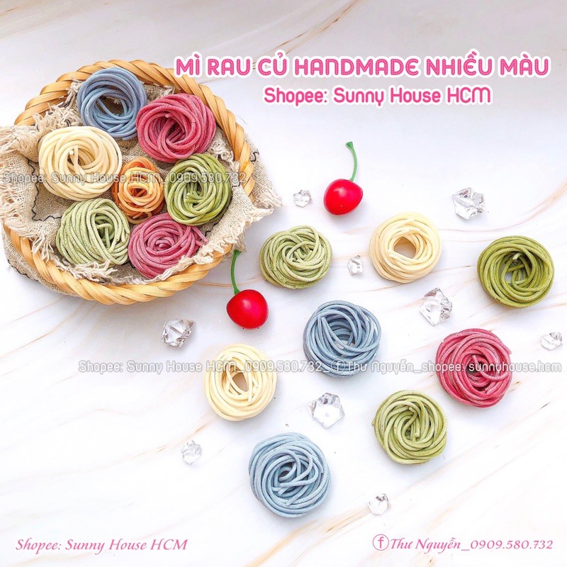 Nui, Mì rau củ handmade cho bé ăn dặm (7m+)