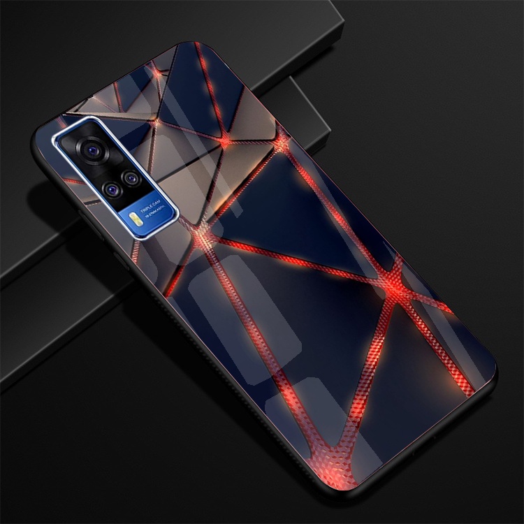 Ốp Lưng Kính VIVO Y51 2020,Y53s ,Y72 5G Hình in 3D sáng bóng cao cấp