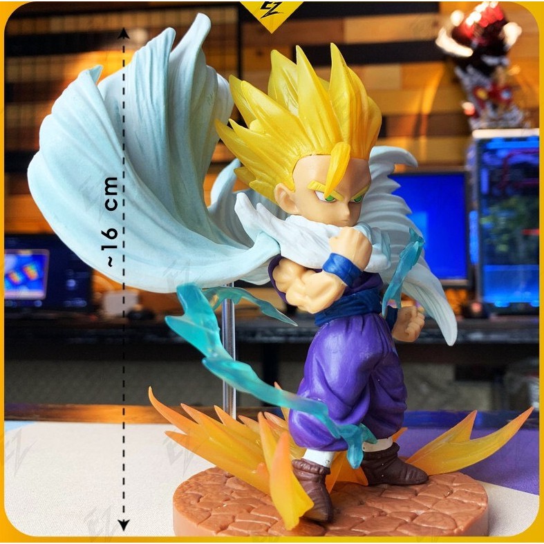 (Hết hàng) Mô hình Dragon Ball - Nhân Vật Songohan Kid siêu Saiya 16cm