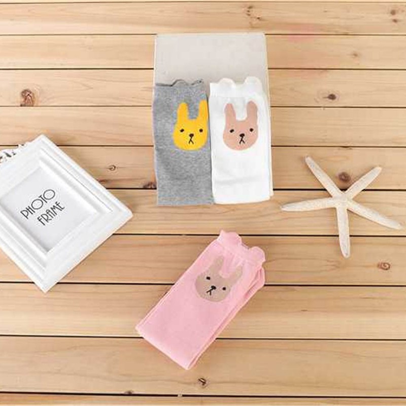 Vớ cotton dài họa tiết mèo xinh xắn cho bé