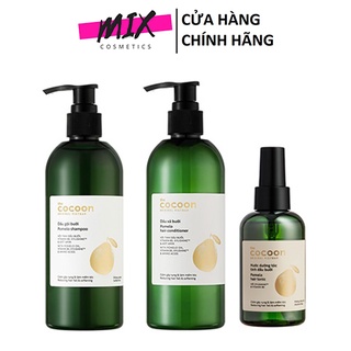 Combo ngăn rụng tóc, kích thích mọc tóc, dầu gội 310ml & dầu xả 310ml & nước xịt dưỡng tóc 140ml bưởi cocoon 🏵️