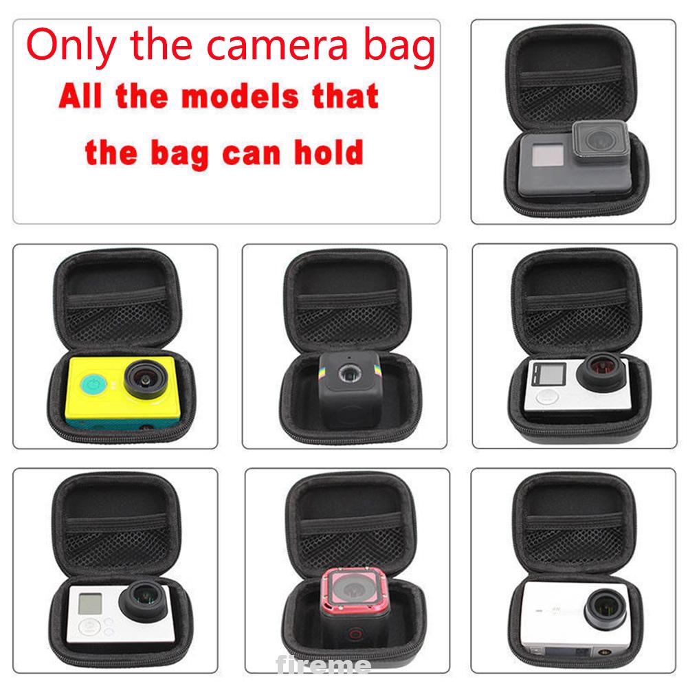 Camera Bag Scratch Resistant Zipper Fashion Durable PU Leather Outdoor Storage For GoPro HERO3