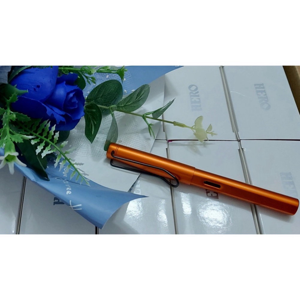 Bút Máy Luyện Chữ T01-Ngòi Kim Tinh Nét Mảnh, Thanh Đậm Cực Tốt, Vỏ Nhôm Cầm Chắc Tay- Bút Tự Tạo Thanh Đậm