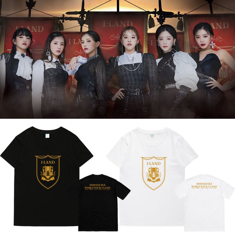 Áo thun (G)I-DLE (G-IDLE) - 2020 WORLD TOUR I-LAND