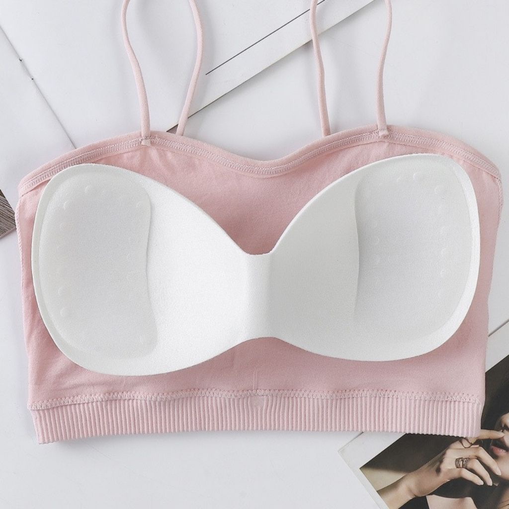 Áo bra nữ 2 dây tập gym thể thao gân tăm đẹp DEVARI B7719