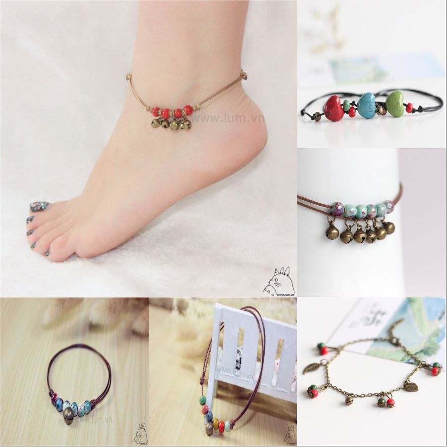 Bộ Sưu Tập Lắc Chân Hạt Gốm