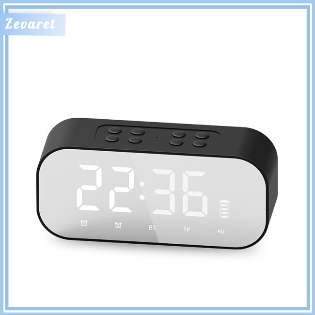 Loa Bluetooth Kỹ Thuật Số Zevaret BT501 Tích Hợp Đồng Hồ Báo Thức 5.0 Và Phụ Kiện