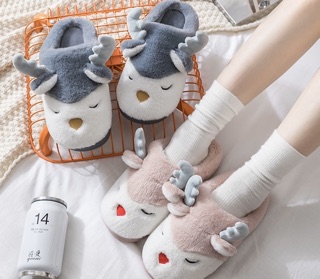 Dép bông đi trong nhà Tuần Lộc Giáng Sinh