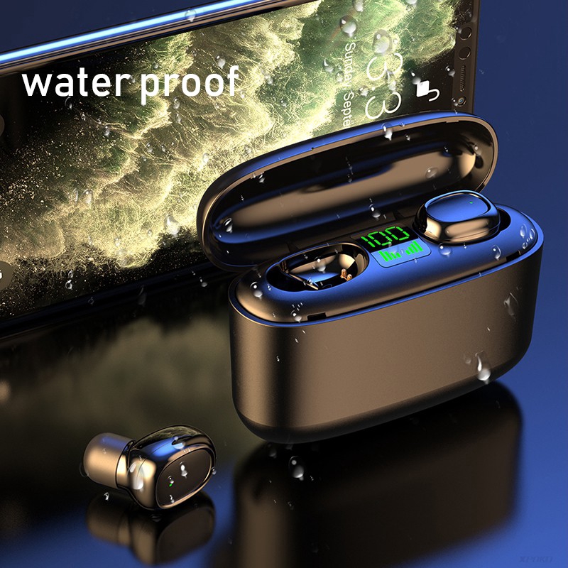 Tai nghe Tecsire Bluetooth 5.0 không dây chống thấm nước có Micro
