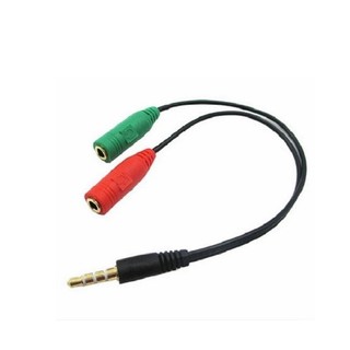 Cáp chia Audio 3.5mm ra mic và loa