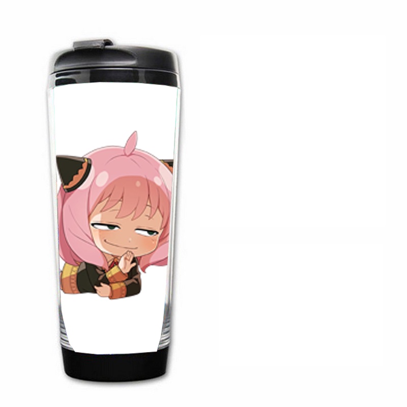 Bình nước nhựa in hình nhân vật SPY x Family ver nằm gia đình điệp viên anime chibi cốc đựng quà tặng tiện lợi