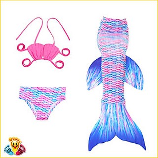 Đồ bơi bikini quần áo tắm nàng tiên cá cho bé gái đi biển