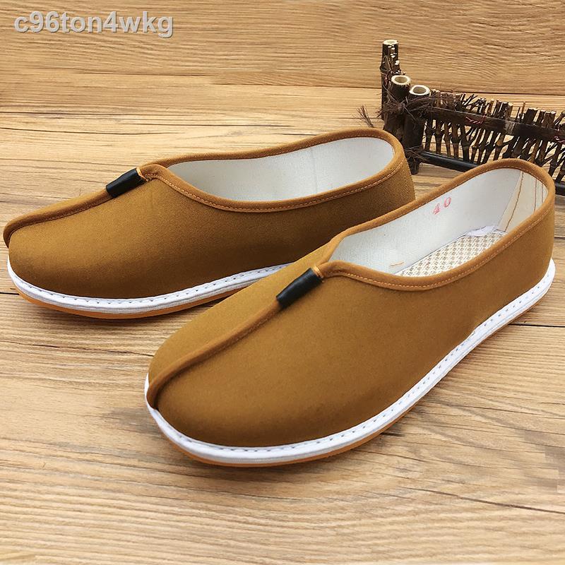 ♙✽⊕Giày vải trung niên và cao tuổi phong cách quốc, nhà sư, nằm, Luohan, đơn cho nam nữ