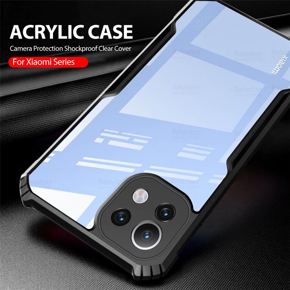 Transparent Heavy Duty Acrylic Back Cover For Poco F4 GT 5G Case Soft Shockproof Bumper Fundas Poco F4 GT Redmi k50 gaming k50g