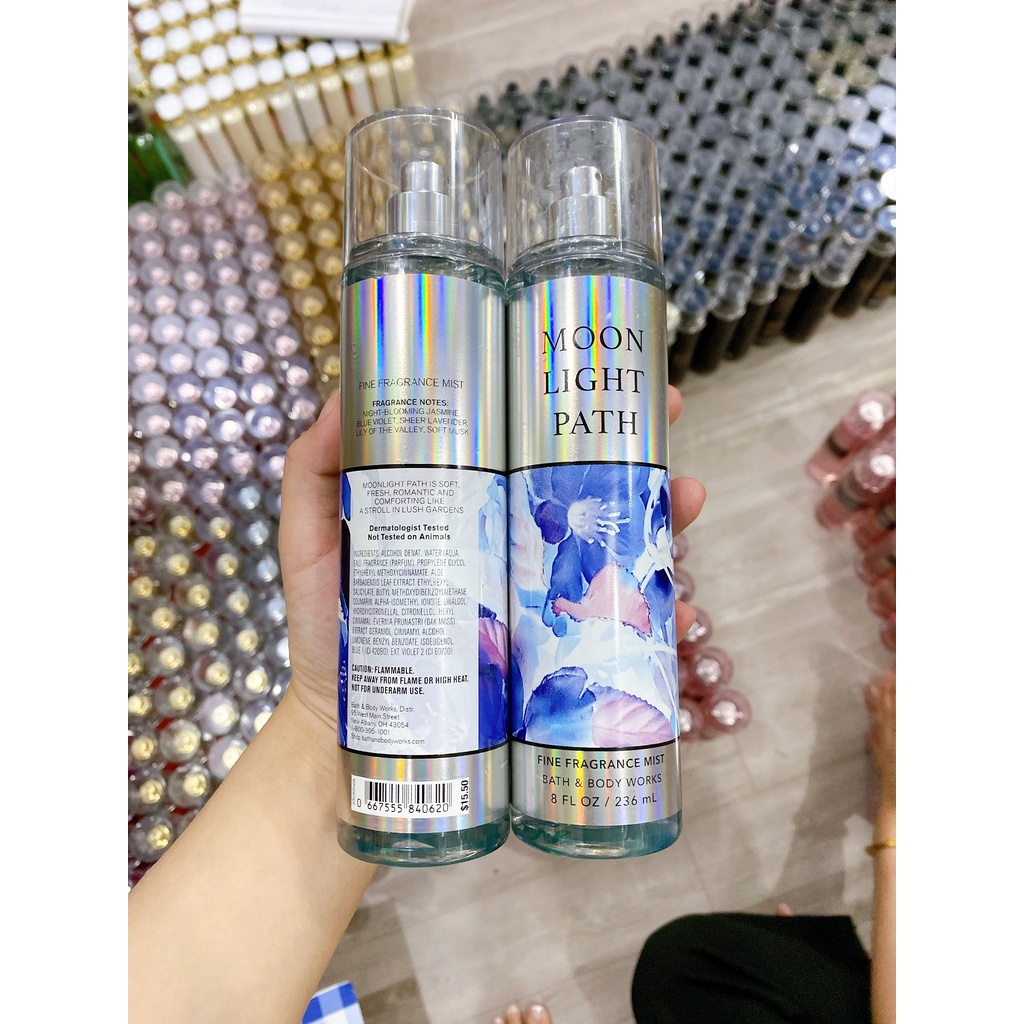 Body Mist MOON LIGHT PATH   - Xịt thơm toàn thân Bath And Body Works