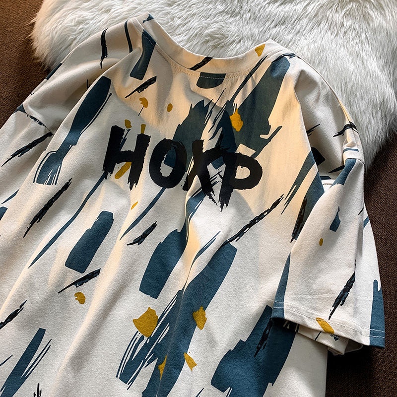 Áo Thun Tay Ngắn Dáng Rộng Phong Cách Hip Hop Thời Trang Mùa Hè Cho Nữ