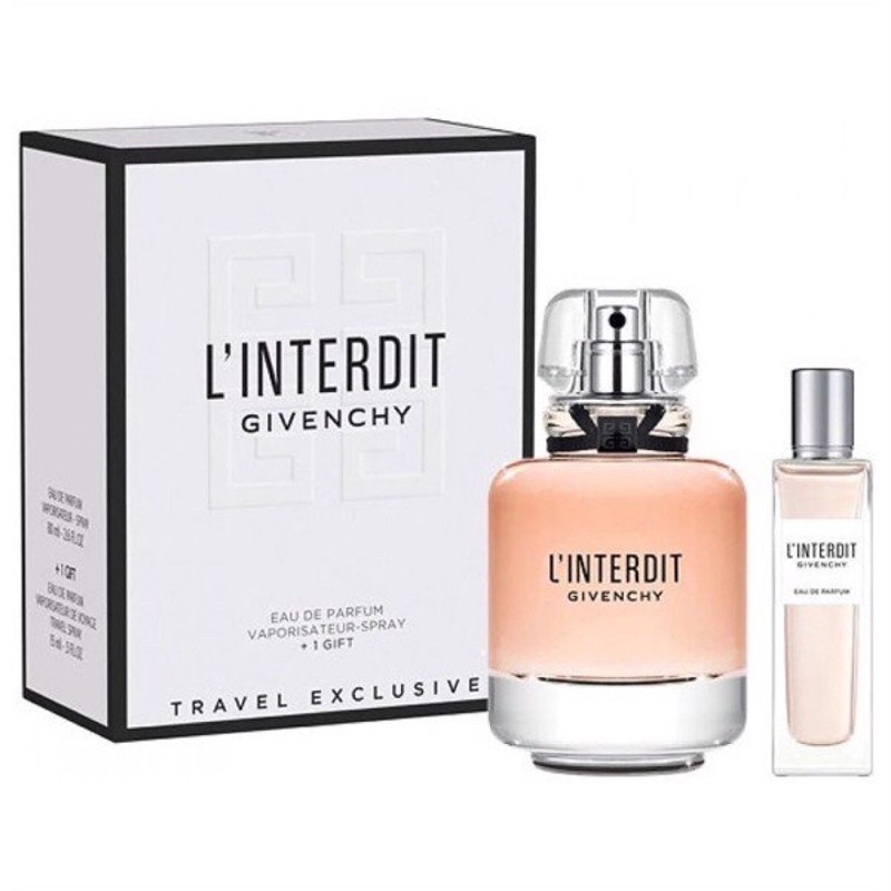 Bộ set nước hoa Givenchy L’interdit EDP 80ml + 15ml full seal