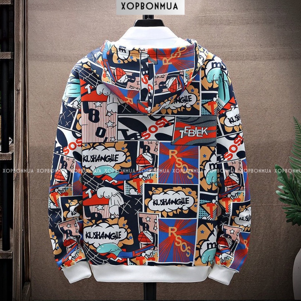 Áo Có Mũ Cho Bé Trai 20-65Kg 🍐🍐 Áo Hoodie Bé Trai Size Đại - Shop Bốn Mùa