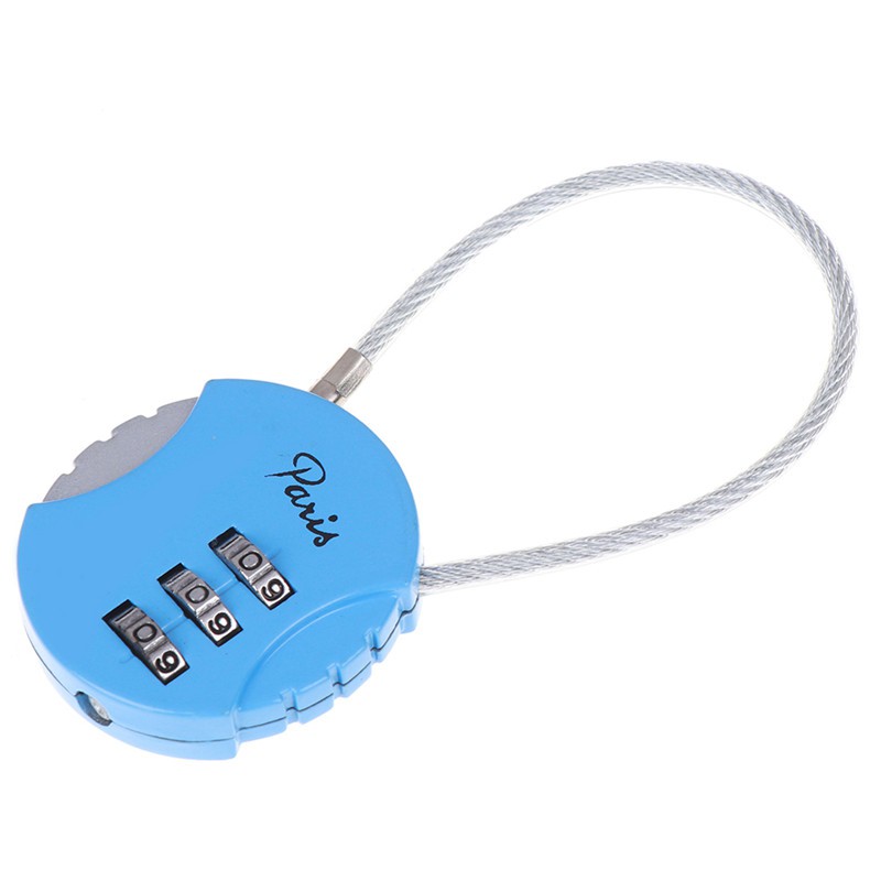 JETTING Ổ khóa hành lý nhỏ gọn có 3 số 3.7x9cm tiện dụng