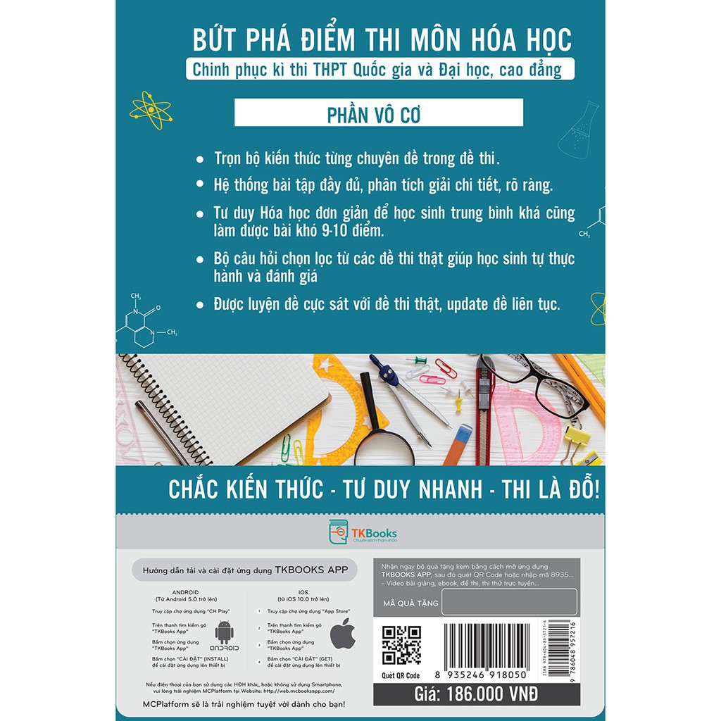 Sách - Combo Bứt Phá Điểm Thi Môn Hóa Vô Cơ + Hữu Cơ + Toàn Tập Về Quy Đổi Tặng Sổ Tay Công Thức Giải Nhanh Trắc Nghiệm