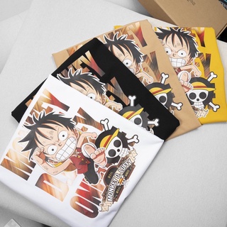 [ANI TEE] Áo Thun Luffy Chibi RUN Cotton 100% Cao Cấp