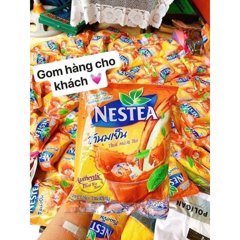 Nestea trà sữa Thái bịch to đóng từng gói nhỏ tiện lợi