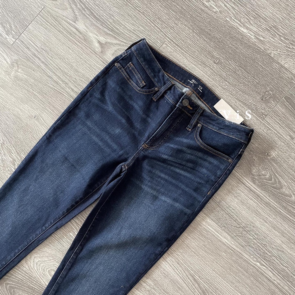 Quần jeans nữ màu xanh dáng skinny