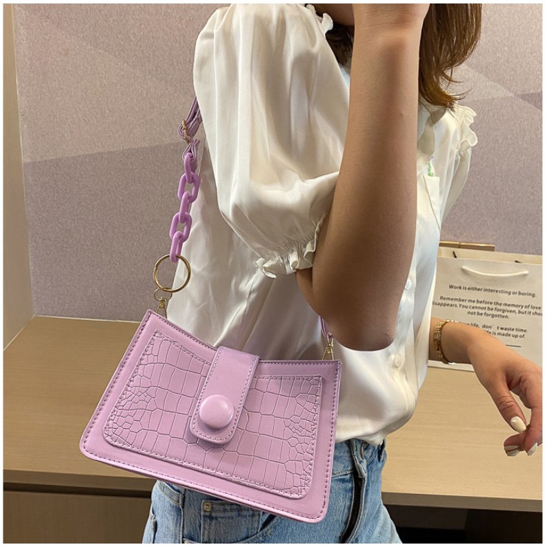 Túi Đeo Chéo Nữ Kẹp Nách Núm Khóa Tròn TEB389