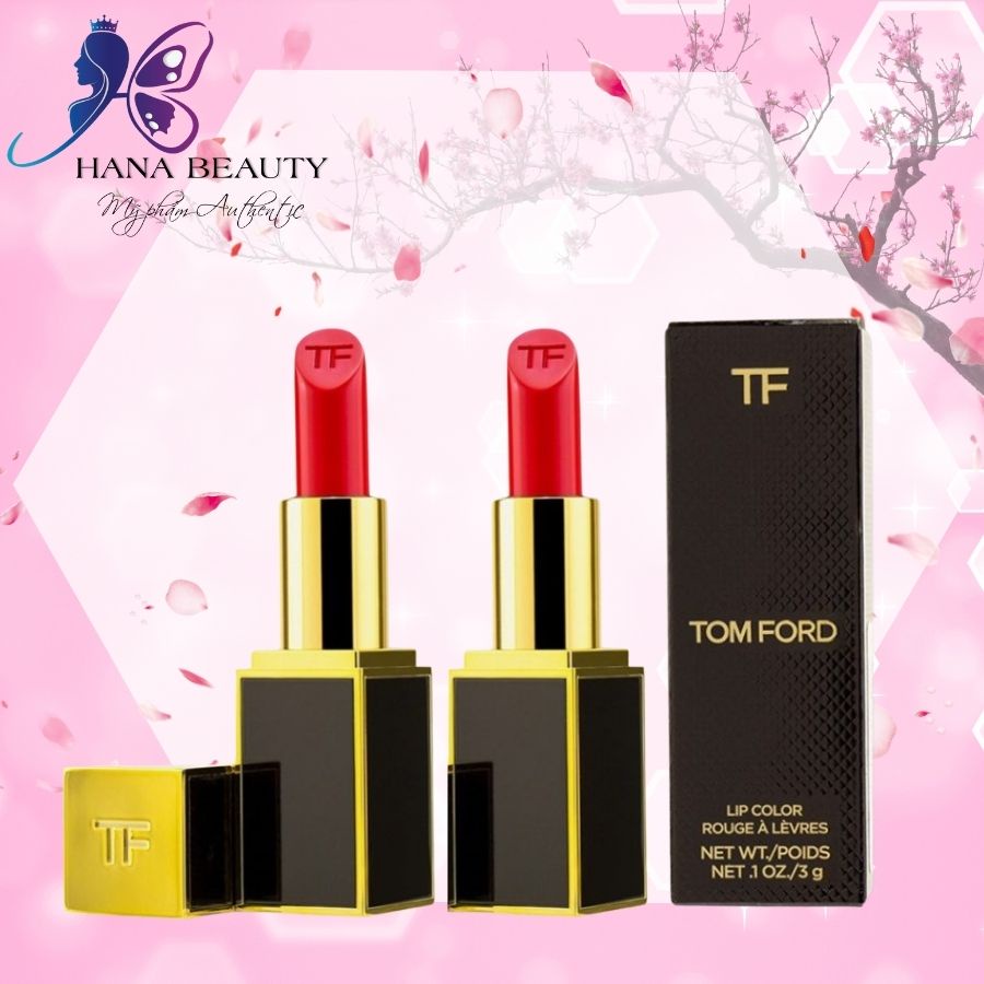 Son Tom Ford Lip Color Matte, Tomford Lipstick Vỏ Đen Hàng Chính Hãng Có Bill Full Size