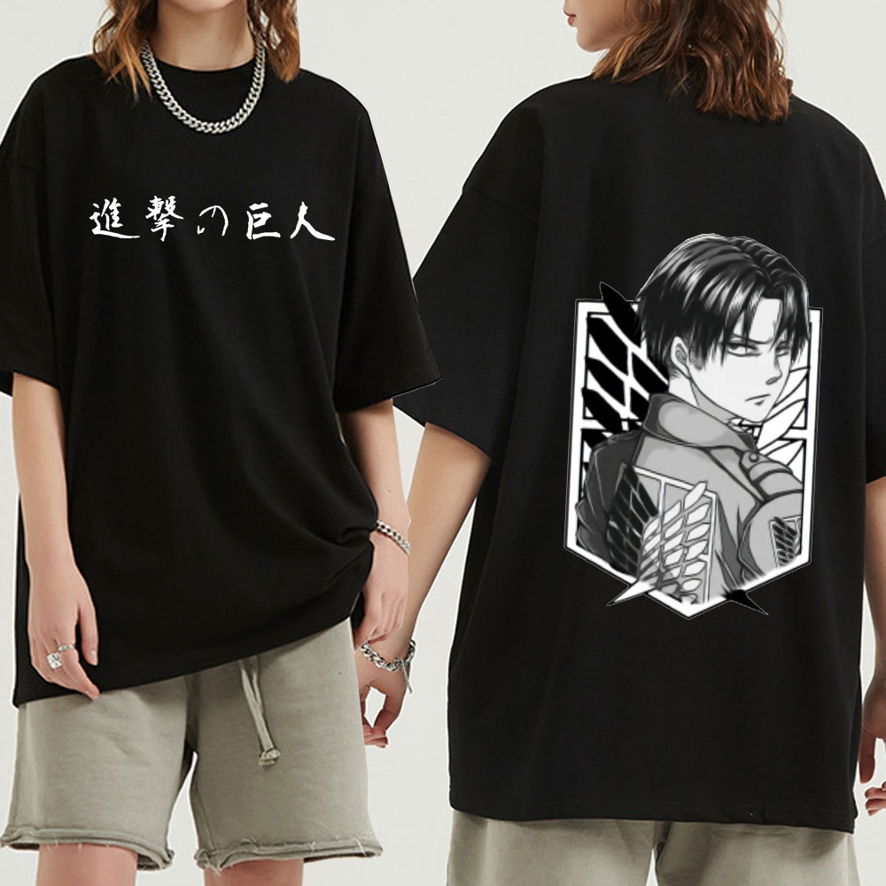 (SALE HOT) Áo thun in hình Japanese Anime Attack on Titan T-shirt Levi Ackerman độc đẹp