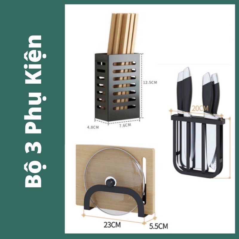Kệ gia vị 2 tầng, 3 tầng sơn tĩnh điện