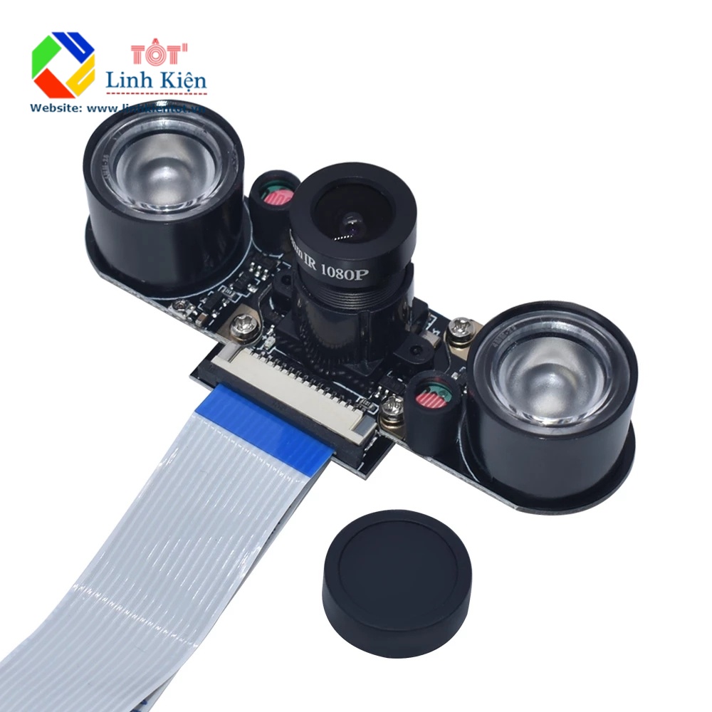 Module Camera OV5647 5 MP Raspberry Pi - điều chỉnh tiêu cự, 2 đèn hồng ngoại