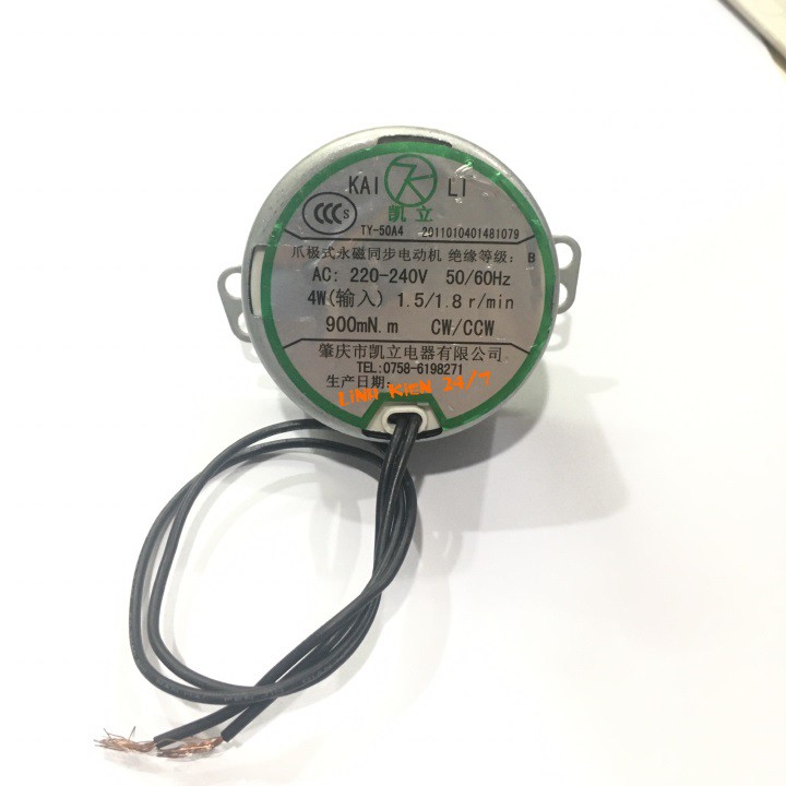 Động Cơ Tuốc Năng Quạt Hơi Nước 220V AC 4W 1.5/1.8RPM