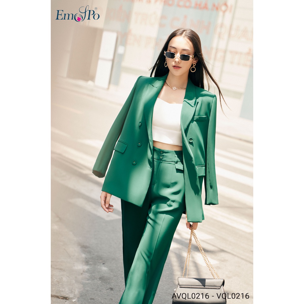 Áo vest cổ bẻ Emspo túi 2 bên AVQL0216