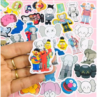 10-50 hình sticker sesame kaws decal (random hình)