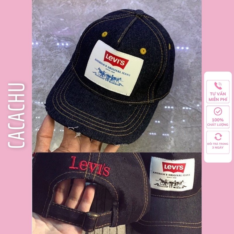 Mũ lưỡi trai, Nón kết bò Jean Levi siêu hot dành cho nam nữ unisex hàng cao cấp thời trang hàn quốc CACACHU M08