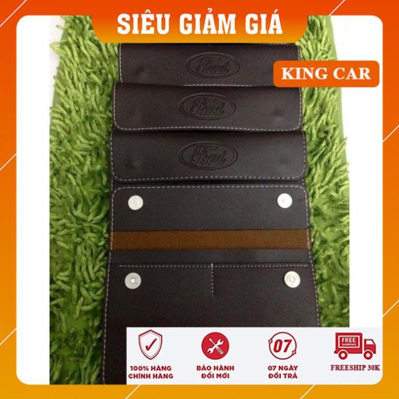 Ví đựng giấy tờ xe ô tô, giấy đăng kiểm dập logo cao cấp loại 1- Logo theo dòng xe - Shop KingCar