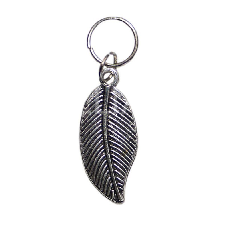 INF 50 Pieces Hair Braid Rings Pendant Charms Silvery Star Leaves Feather Shell Conch Metal Cuffs Headband Decoration Accessories