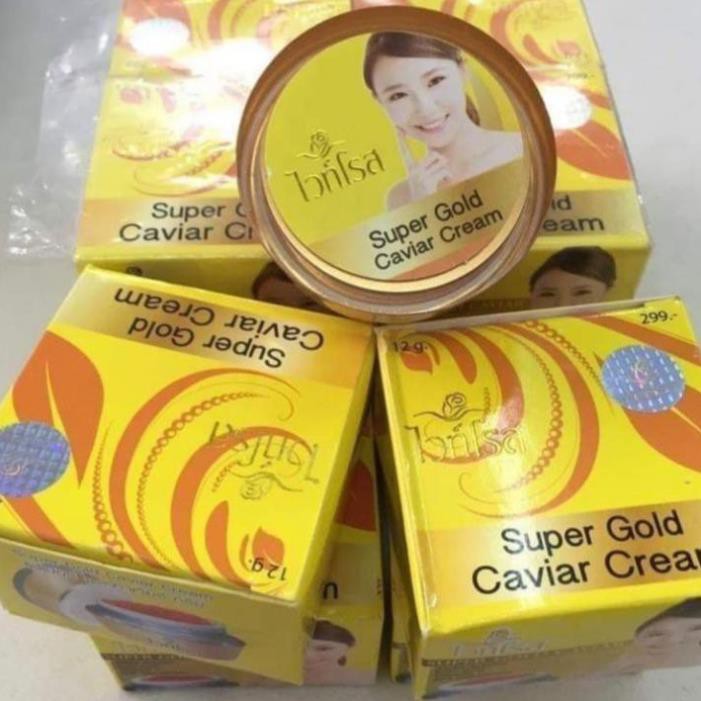 Lốc 12 Hộp Kem Dưỡng Trắng Da Cao Cấp Face Super Gold Caviar Thái Lan
