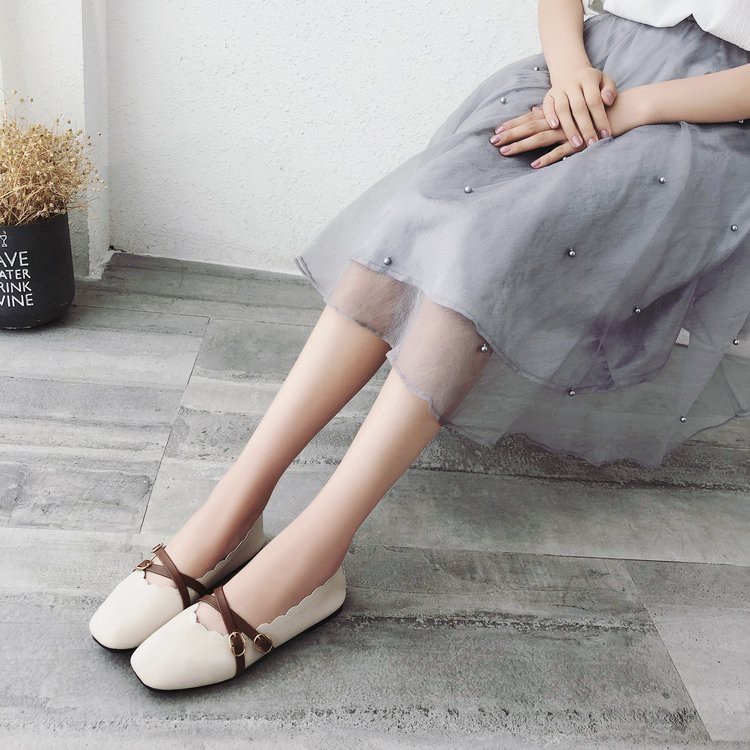 Giày Búp Bê Phong Cách Hàn Quốc 2019 Xinh Xắn Cho Nữ | BigBuy360 - bigbuy360.vn