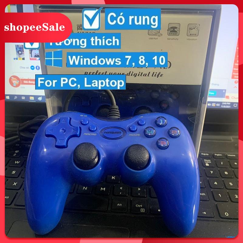 (Hàng Mới Về) Tay Cầm Chơi Game Cho Máy Tính PC Nazar V48, Tay Game Cho Laptop, Máy Tính Bàn
