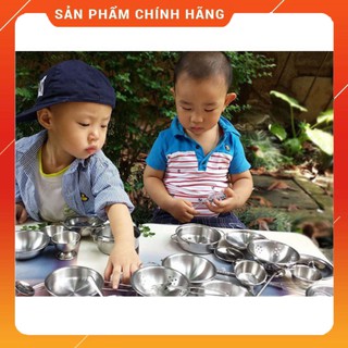Bộ đồ chơi nấu ăn bằng inox 40 món cho bé LIMI
