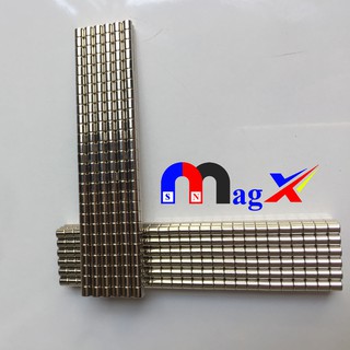Nam Châm Đất Hiếm Ø3x3mm - Mã N35 Lực Từ Cực Mạnh - Bộ 100 Viên